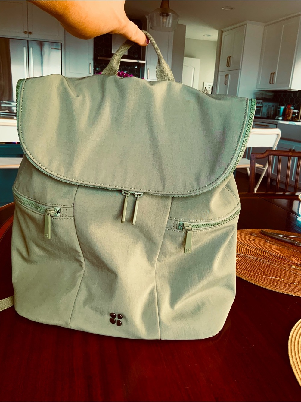 Women’s Moss Green Backpack - Lightweight